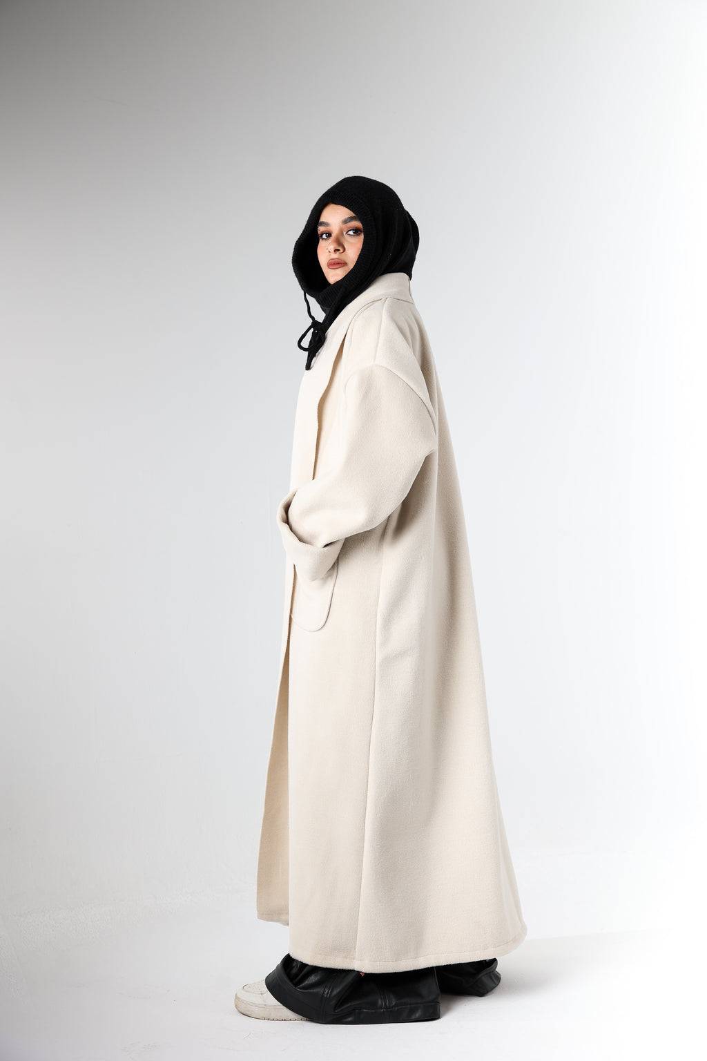 Off-White Heavy Wool Coat
