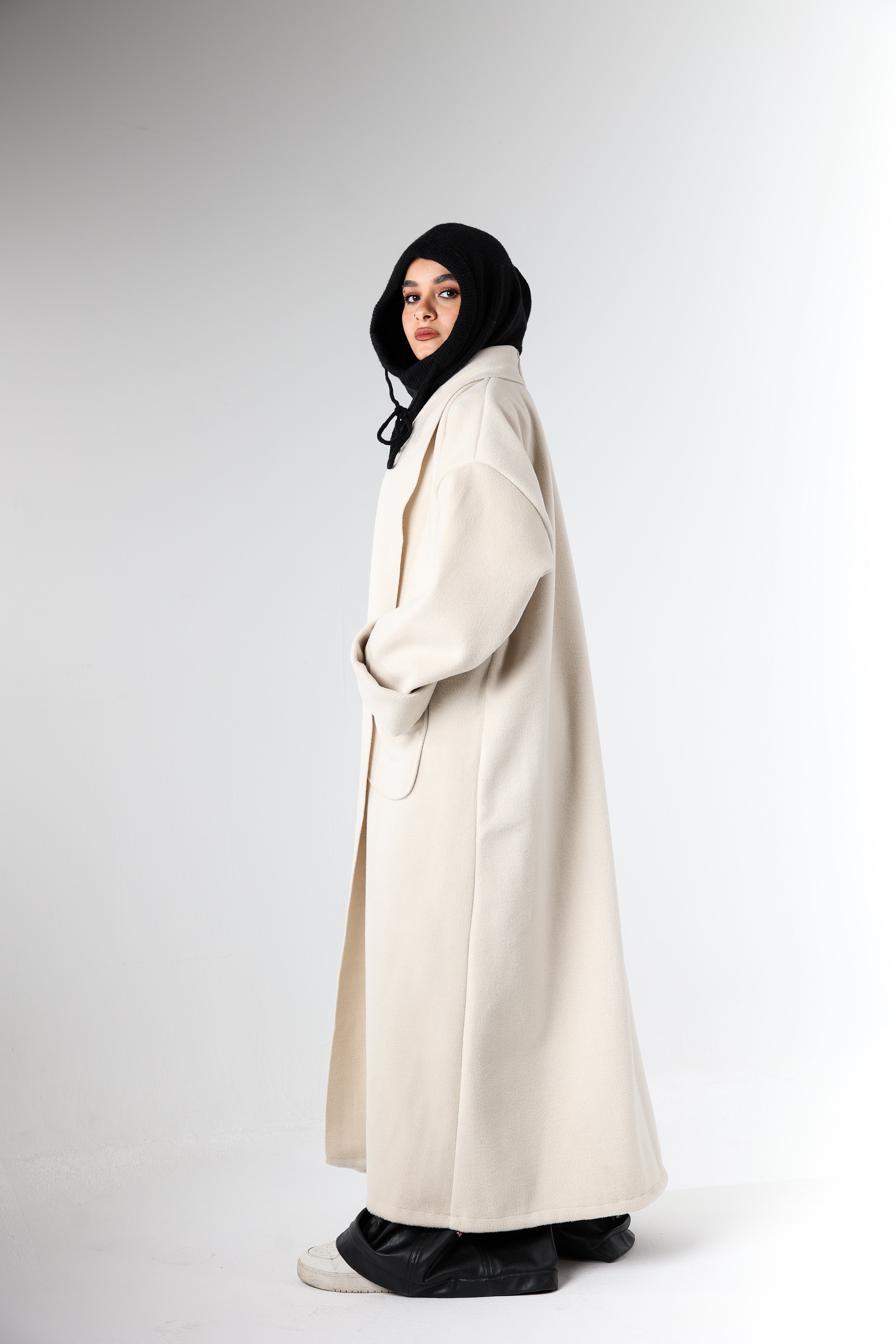 Off-White Heavy Wool Coat