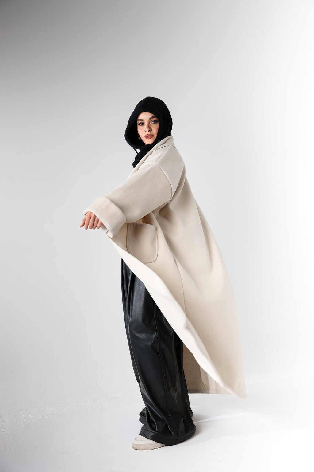 Off-White Heavy Wool Coat