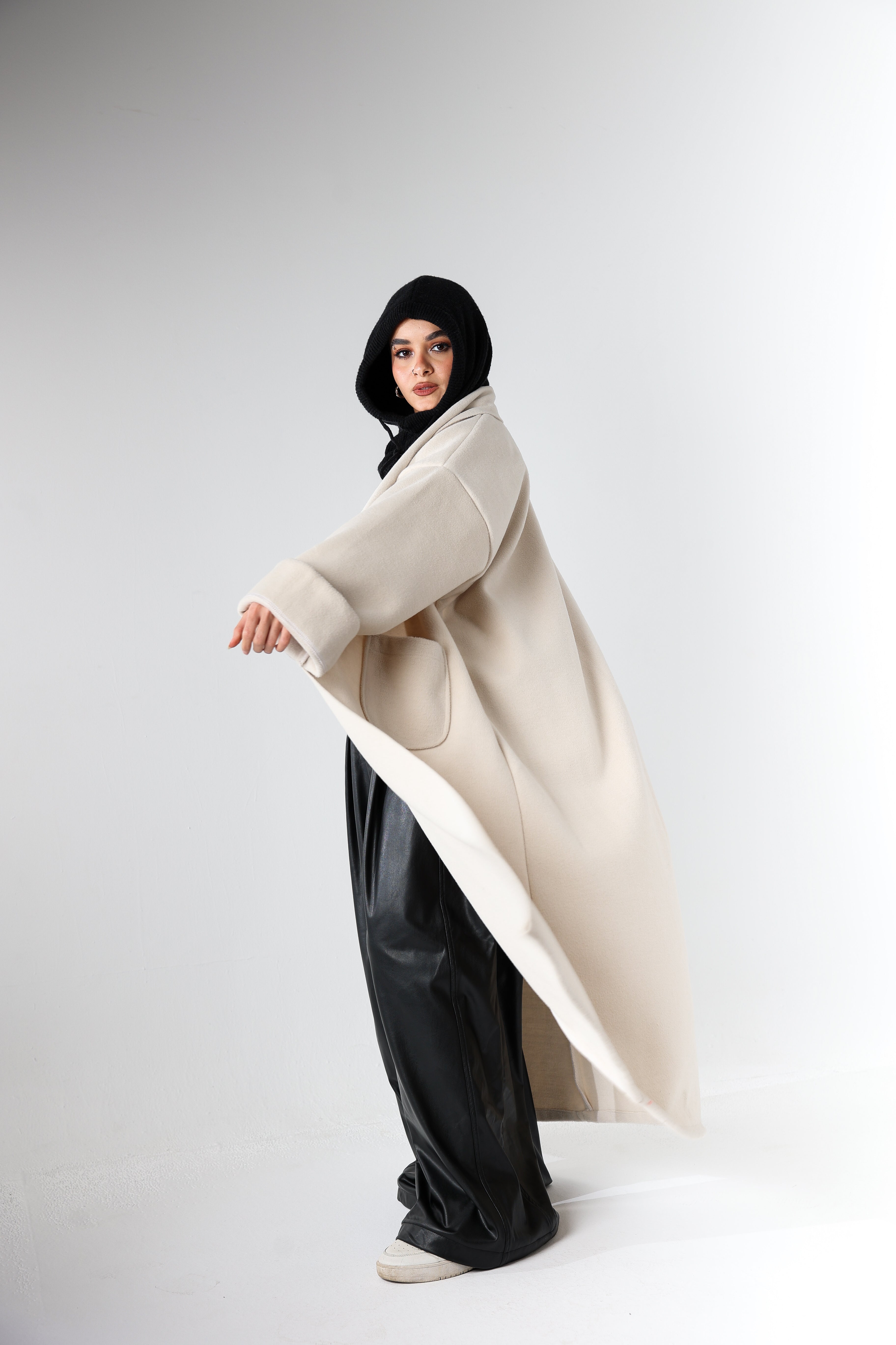 Off-White Heavy Wool Coat