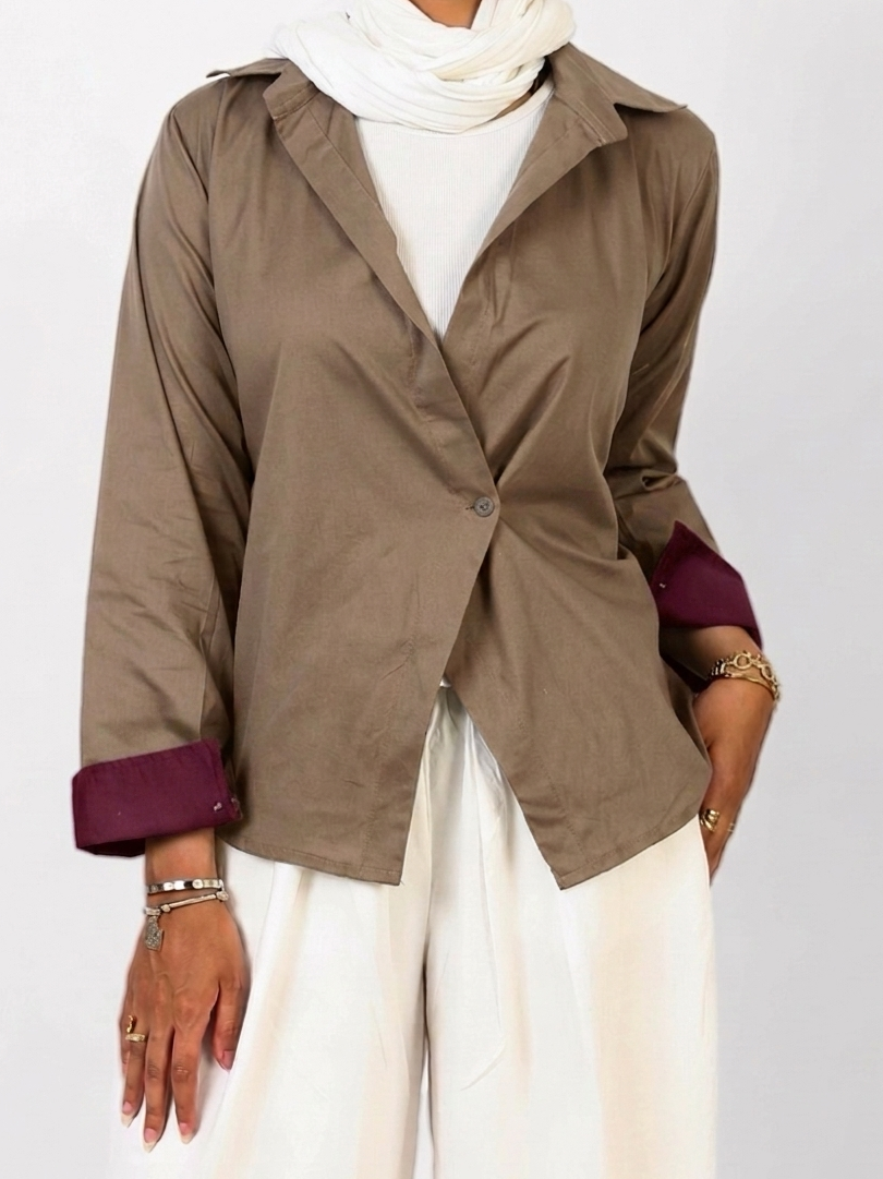 Reversible Wrap Shirt